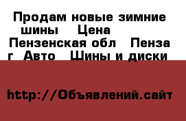 Продам новые зимние шины  › Цена ­ 2 000 - Пензенская обл., Пенза г. Авто » Шины и диски   